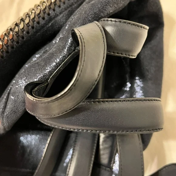 Stella McCartney Blue Falabella Backpack Bag Purse